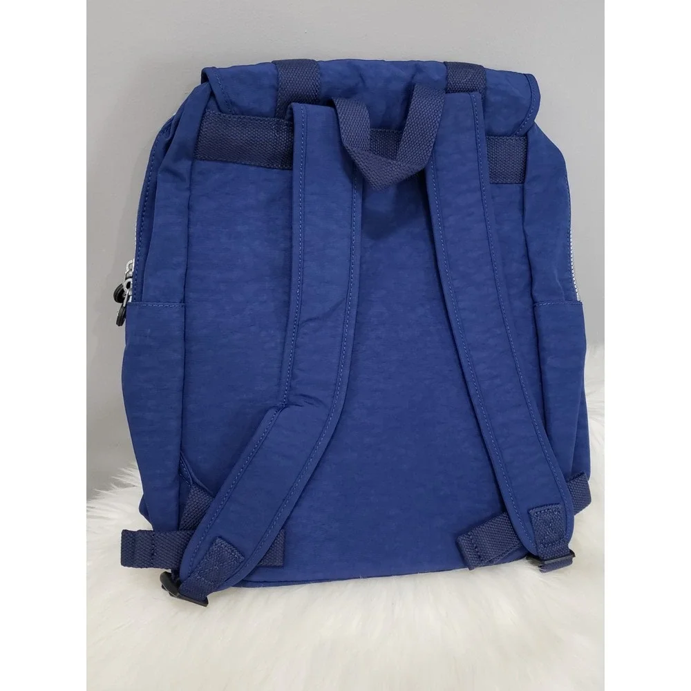 NEW Kipling‎ Odell Backpack Nylon Laptop Bag BP4043 solid ink navy blue